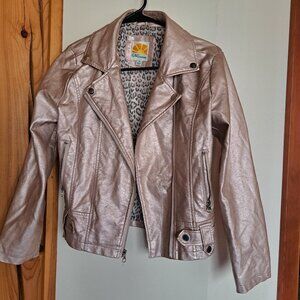 Pink "leather" Jacket C&C CALIFORNIA, Size 12 (girls)